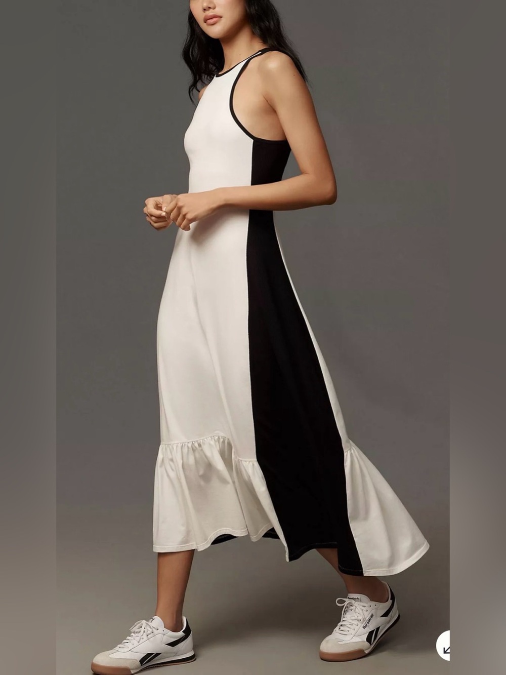NWT Daily Practice by Anthropologie Colorblock Racer Midi Dress Size S
